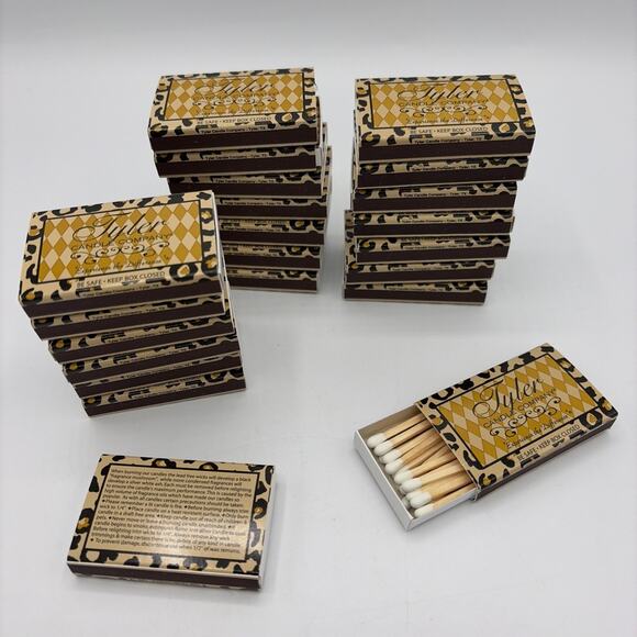 Tyler Candle Company Boxed Matches Lot Of 22 Boxes - Picture 1 of 6